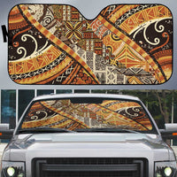 Hawaiian Style Tapa Auto Sun Shade Vintage Seamless Pattern - Polynesian Pride