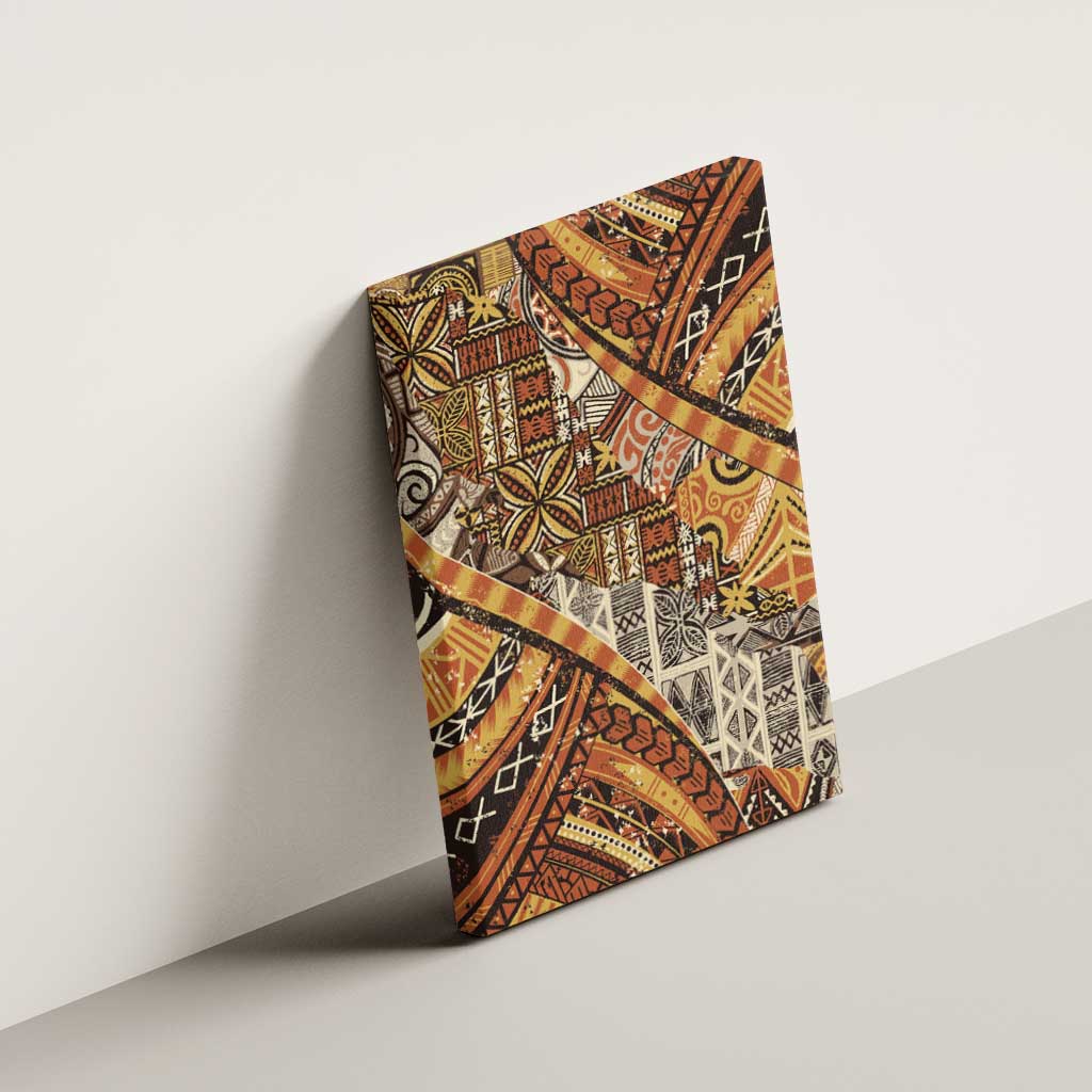 Hawaiian Style Tapa Canvas Wall Art Vintage Seamless Pattern LT9 - Polynesian Pride