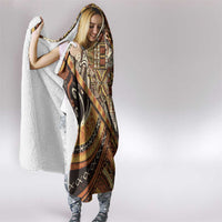 Hawaiian Style Tapa Hooded Blanket Vintage Seamless Pattern - Polynesian Pride