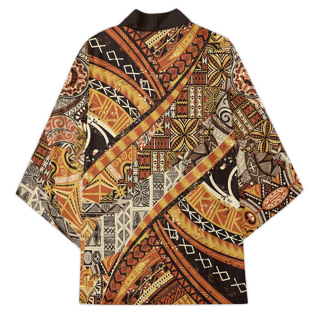 Hawaiian Style Tapa Kimono Vintage Seamless Pattern LT9 - Polynesian Pride