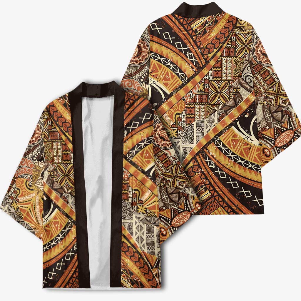 Hawaiian Style Tapa Kimono Vintage Seamless Pattern LT9 - Polynesian Pride