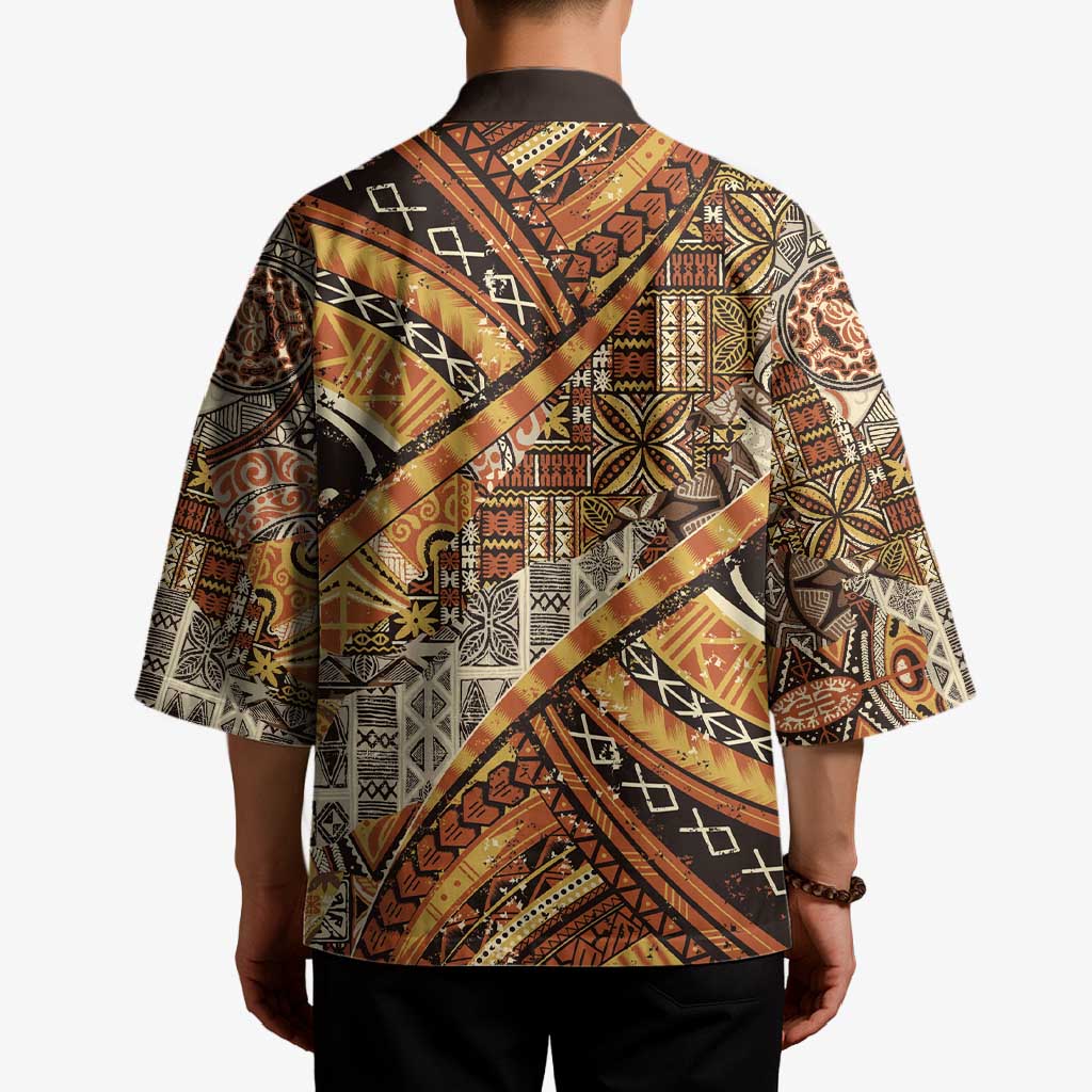 Hawaiian Style Tapa Kimono Vintage Seamless Pattern LT9 - Polynesian Pride
