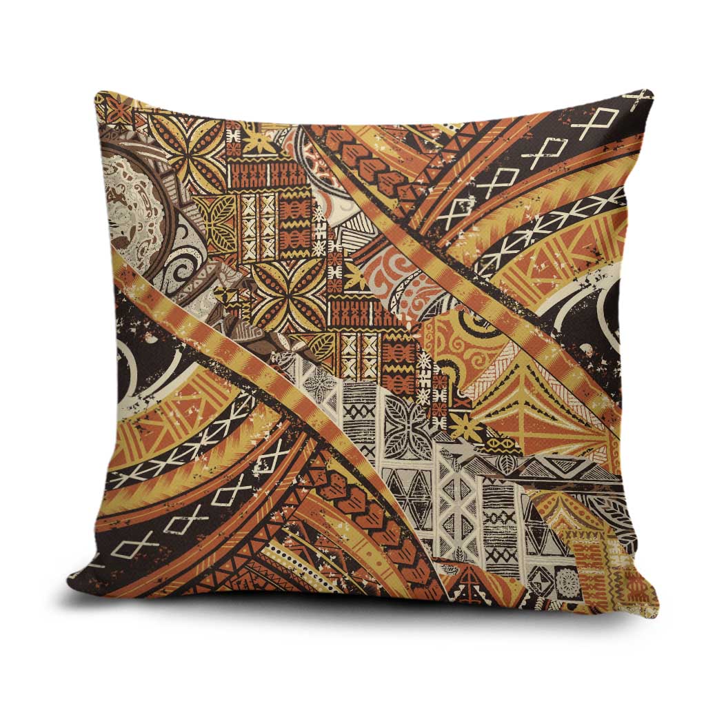 Hawaiian Style Tapa Pillow Cover Vintage Seamless Pattern - Polynesian Pride