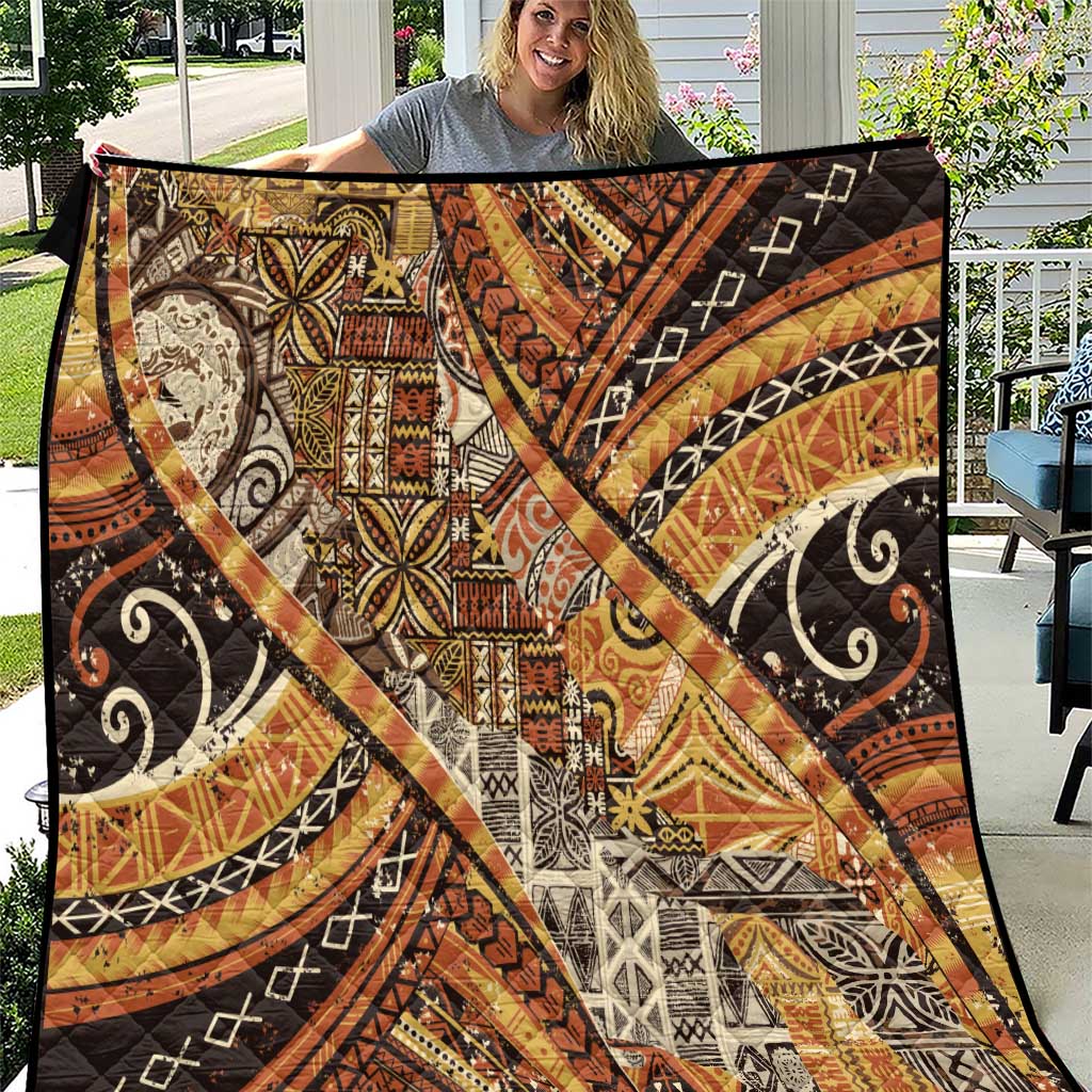 Hawaiian Style Tapa Quilt Vintage Seamless Pattern - Polynesian Pride