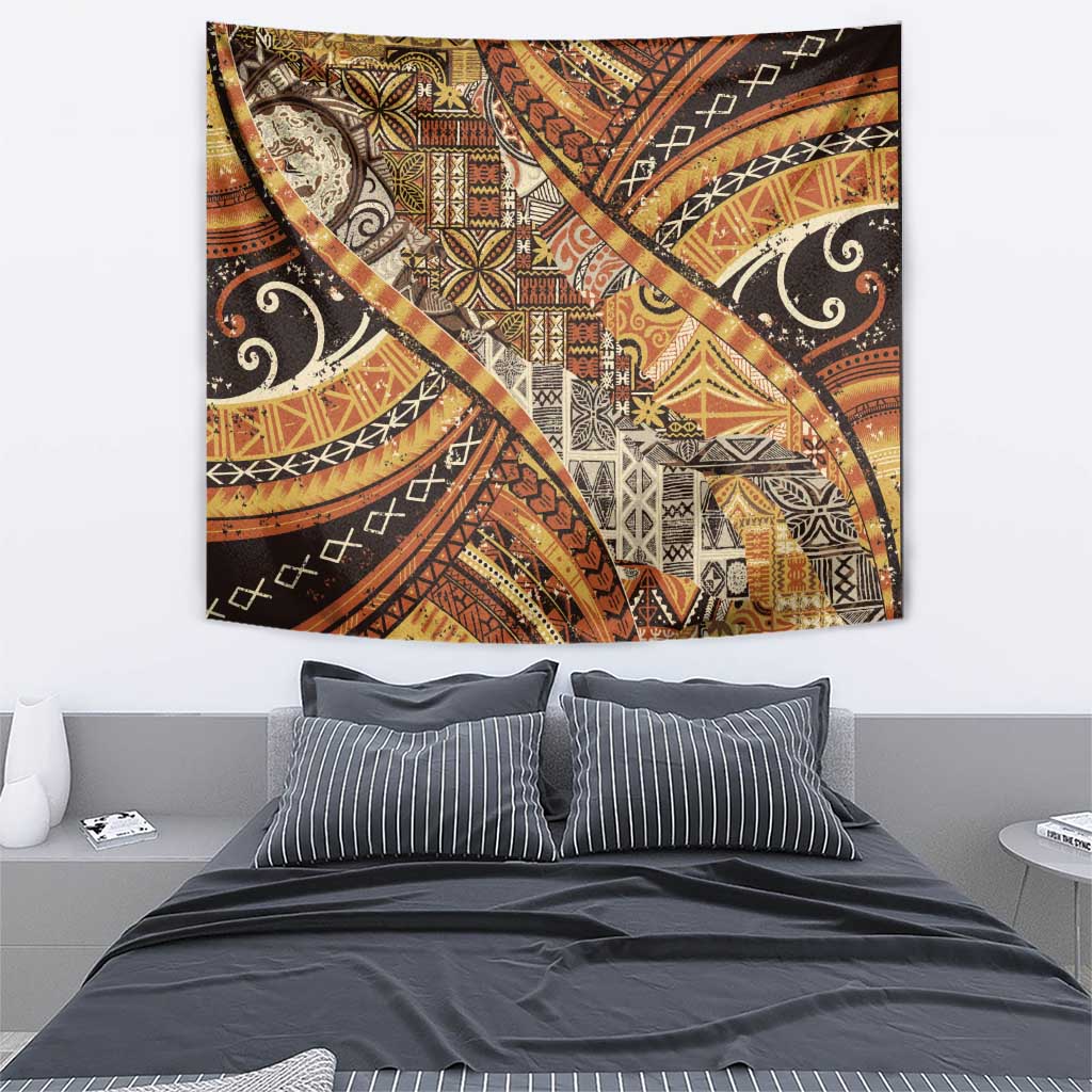Hawaiian Style Tapa Tapestry Vintage Seamless Pattern - Polynesian Pride