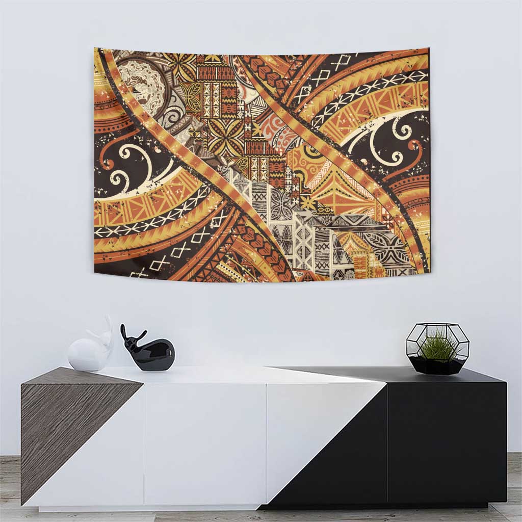 Hawaiian Style Tapa Tapestry Vintage Seamless Pattern - Polynesian Pride