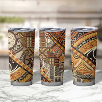 Hawaiian Style Tapa Tumbler Cup Vintage Seamless Pattern - Polynesian Pride