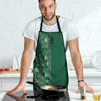 Hawaiian Tribal Elements Hibiscus Apron Green Pattern - Polynesian Pride