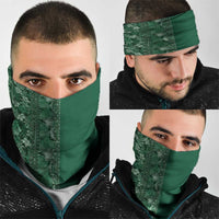 Hawaiian Tribal Elements Hibiscus Neck Gaiter Green Pattern - Polynesian Pride