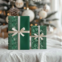 Hawaiian Tribal Elements Hibiscus Wrapping Paper Green Pattern - Polynesian Pride