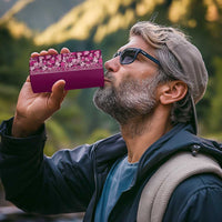 Hawaiian Tribal Elements Hibiscus 4 in 1 Can Cooler Tumbler Pink Pattern - Polynesian Pride