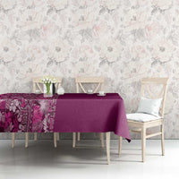 Hawaiian Tribal Elements Hibiscus Tablecloth Pink Pattern - Polynesian Pride