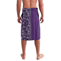 Hawaiian Tribal Elements Hibiscus Lavalava Purple Pattern - Polynesian Pride