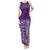 Hawaiian Tribal Elements Hibiscus Tank Maxi Dress Purple Pattern - Polynesian Pride