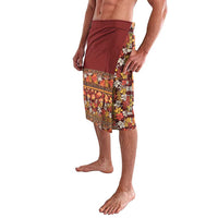 Hawaiian Tribal Elements Hibiscus Lavalava Red Pattern - Polynesian Pride