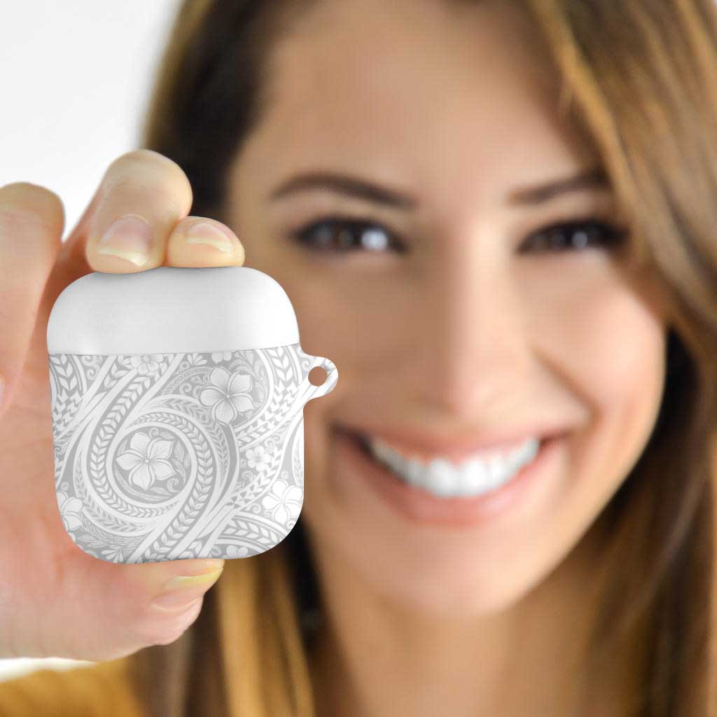 Lotu Tamaiti Samoan Polynesian Tribal AirPods Case LT9 White - Polynesian Pride
