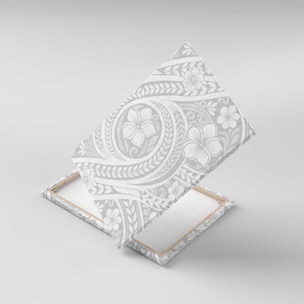 Lotu Tamaiti Samoan Polynesian Tribal Canvas Wall Art LT9 With Frame White - Polynesian Pride