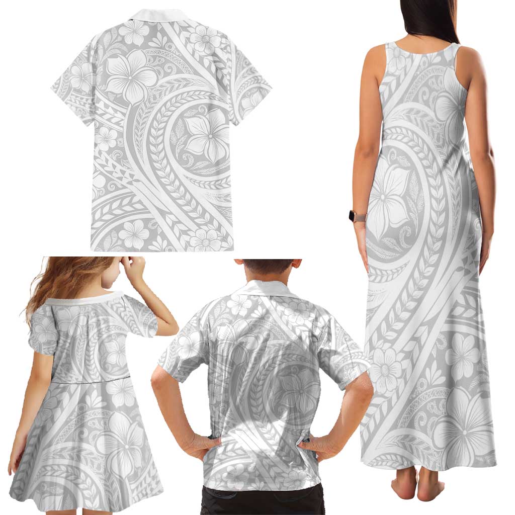 Lotu Tamaiti Samoan Polynesian Tribal Family Matching Tank Maxi Dress and Hawaiian Shirt - Polynesian Pride