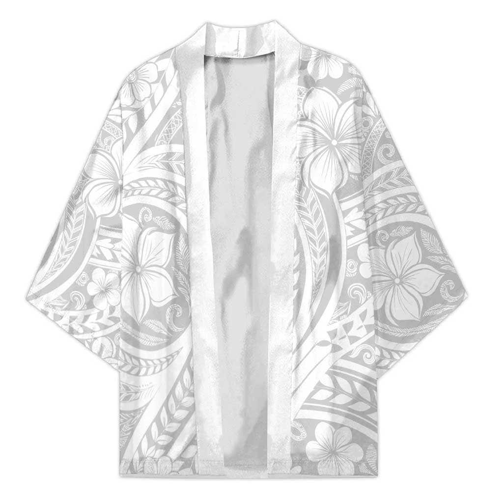 Lotu Tamaiti Samoan Polynesian Tribal Kimono LT9 Unisex White - Polynesian Pride