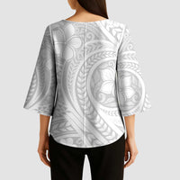 Lotu Tamaiti Samoan Polynesian Tribal Kimono Sleeve Blouse LT9 - Polynesian Pride