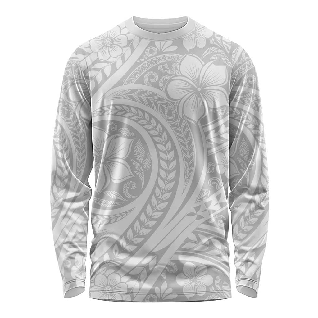 Lotu Tamaiti Samoan Polynesian Tribal Long Sleeve Shirt LT9 Unisex White - Polynesian Pride