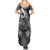 Polynesia Summer Maxi Dress Whale Tale and Polynesian Sunset Plumeria Black LT9 - Polynesian Pride