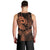 Polynesia Men Tank Top Whale Tale and Polynesian Sunset Plumeria Gold LT9 - Polynesian Pride