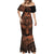 Polynesia Mermaid Dress Whale Tale and Polynesian Sunset Plumeria Gold LT9 - Polynesian Pride