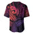 Polynesia Baseball Jersey Whale Tale and Polynesian Sunset Plumeria Pink LT9 - Polynesian Pride