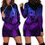 Polynesia Hoodie Dress Whale Tale and Polynesian Sunset Plumeria Purple LT9 - Polynesian Pride