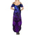 Polynesia Summer Maxi Dress Whale Tale and Polynesian Sunset Plumeria Purple LT9 - Polynesian Pride