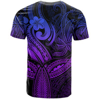 Polynesia T Shirt Whale Tale and Polynesian Sunset Plumeria Purple LT9 - Polynesian Pride