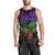 Polynesia Men Tank Top Whale Tale and Polynesian Sunset Plumeria Rainbow LT9 - Polynesian Pride