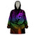 Polynesia Wearable Blanket Hoodie Whale Tale and Polynesian Sunset Plumeria Rainbow LT9 One Size Rainbow - Polynesian Pride