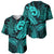 Polynesia Baseball Jersey Whale Tale and Polynesian Sunset Plumeria Turquoise LT9 - Polynesian Pride