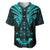 FSM Chuuk States Baseball Jersey Micronesia Vintage Polynesian Tribal Aqua Version LT9 Aqua - Polynesian Pride