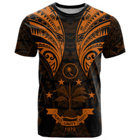 FSM Chuuk States T Shirt Micronesia Vintage Polynesian Tribal Gold Version LT9 Gold - Polynesian Pride
