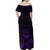 FSM Chuuk States Off Shoulder Maxi Dress Micronesia Vintage Polynesian Tribal Purple Version LT9 - Polynesian Pride