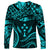 FSM Kosrae States Long Sleeve Shirt Micronesia Vintage Polynesian Tribal Aqua Version LT9 - Polynesian Pride