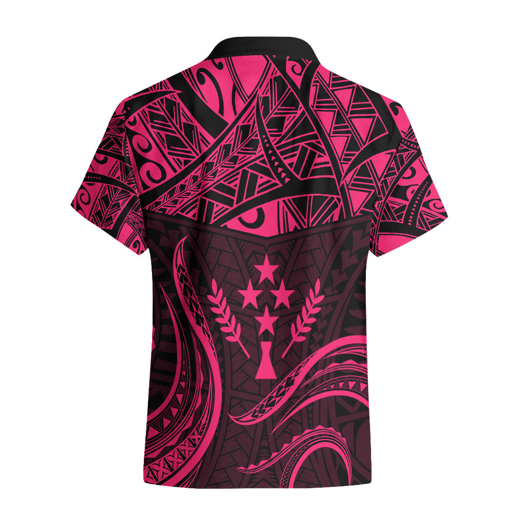 FSM Kosrae States Hawaiian Shirt Micronesia Vintage Polynesian Tribal Pink Version LT9 - Polynesian Pride