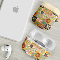 Mele Kalikimaka Hawaii Christmas AirPods Case Melemele Mama Seamless Floral Motif - Polynesian Pride