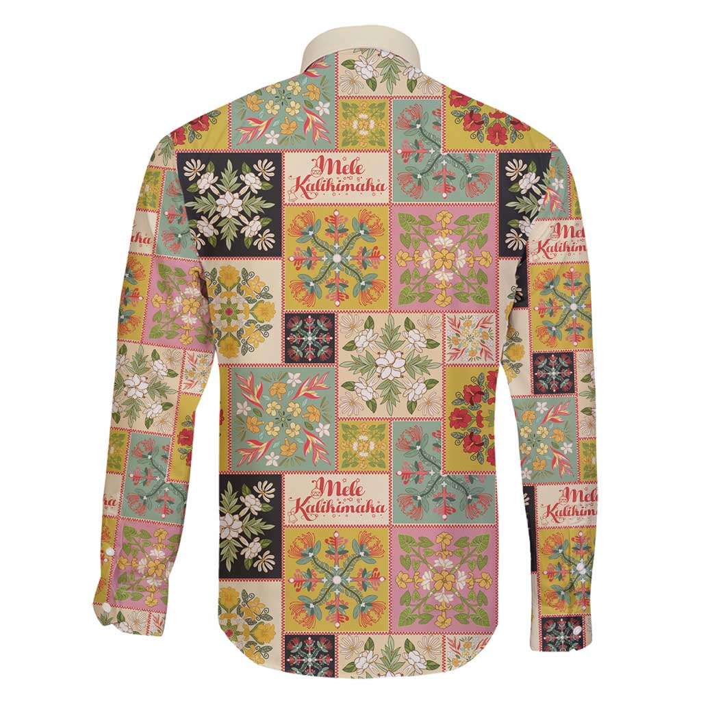 Mele Kalikimaka Hawaii Christmas Family Matching Off Shoulder Maxi Dress and Hawaiian Shirt Melemele Mama Seamless Floral Motif - Polynesian Pride