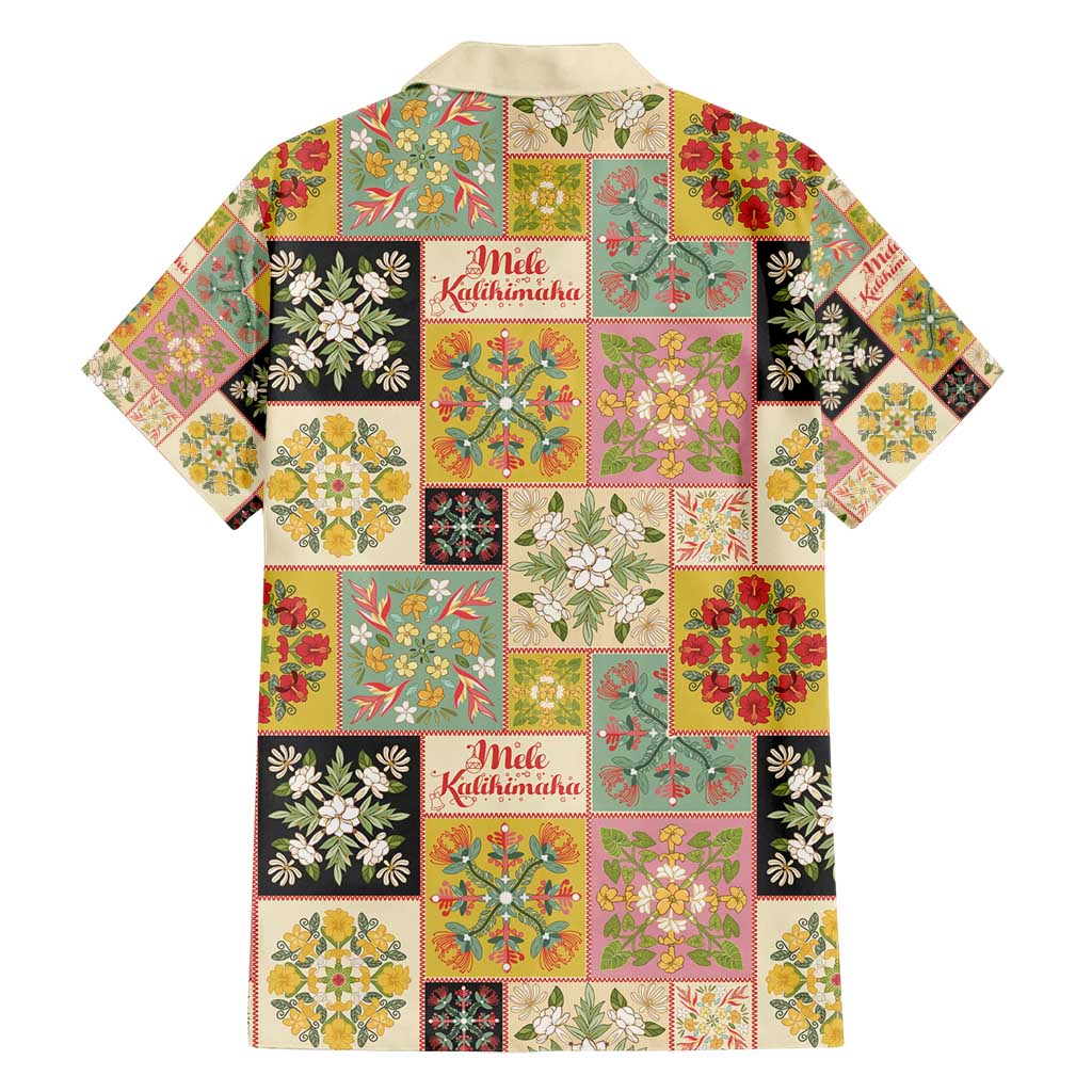 Mele Kalikimaka Hawaii Christmas Family Matching Puletasi and Hawaiian Shirt Melemele Mama Seamless Floral Motif - Polynesian Pride