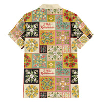 Mele Kalikimaka Hawaii Christmas Family Matching Puletasi and Hawaiian Shirt Melemele Mama Seamless Floral Motif - Polynesian Pride