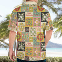 Mele Kalikimaka Hawaii Christmas Hawaiian Shirt Melemele Mama Seamless Floral Motif - Polynesian Pride