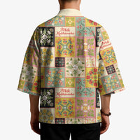 Mele Kalikimaka Hawaii Christmas Kimono Melemele Mama Seamless Floral Motif - Polynesian Pride