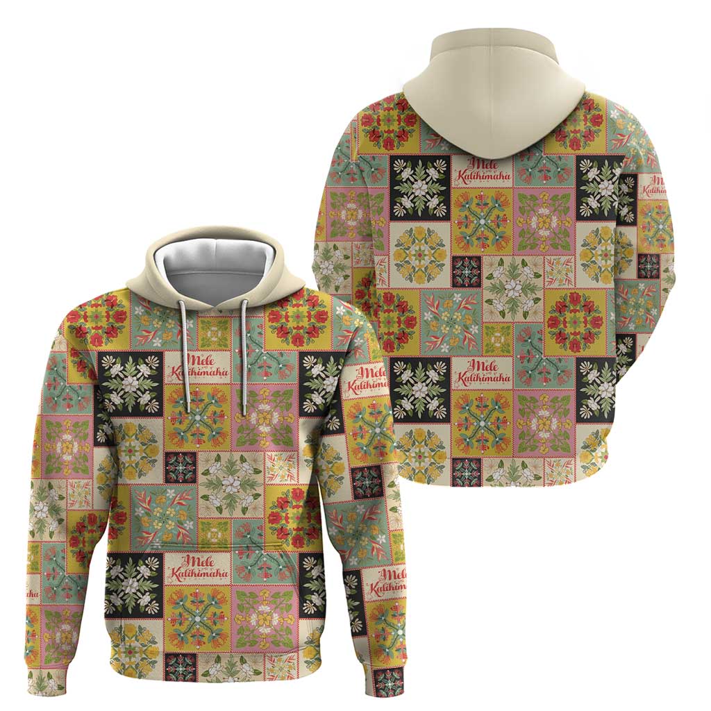 Mele Kalikimaka Hawaii Christmas Zip Hoodie Melemele Mama Seamless Floral Motif - Polynesian Pride