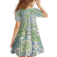 Mele Kalikimaka Hawaii Christmas Family Matching Short Sleeve Bodycon Dress and Hawaiian Shirt Omaomao Seamless Floral Motif - Polynesian Pride