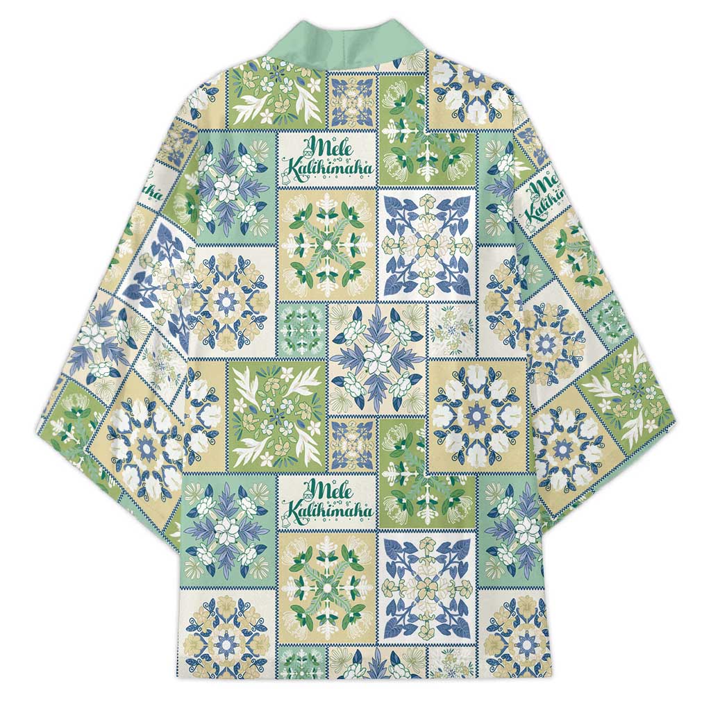 Mele Kalikimaka Hawaii Christmas Kimono Omaomao Seamless Floral Motif - Polynesian Pride