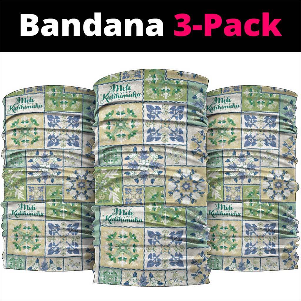 Mele Kalikimaka Hawaii Christmas Neck Gaiter Omaomao Seamless Floral Motif - Polynesian Pride